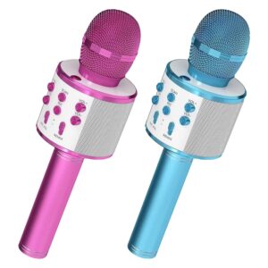 5Core Wireless Karaoke Microphone Bluetooth Mic Portable Handheld Microfonos Inalambricos PINK BLUE