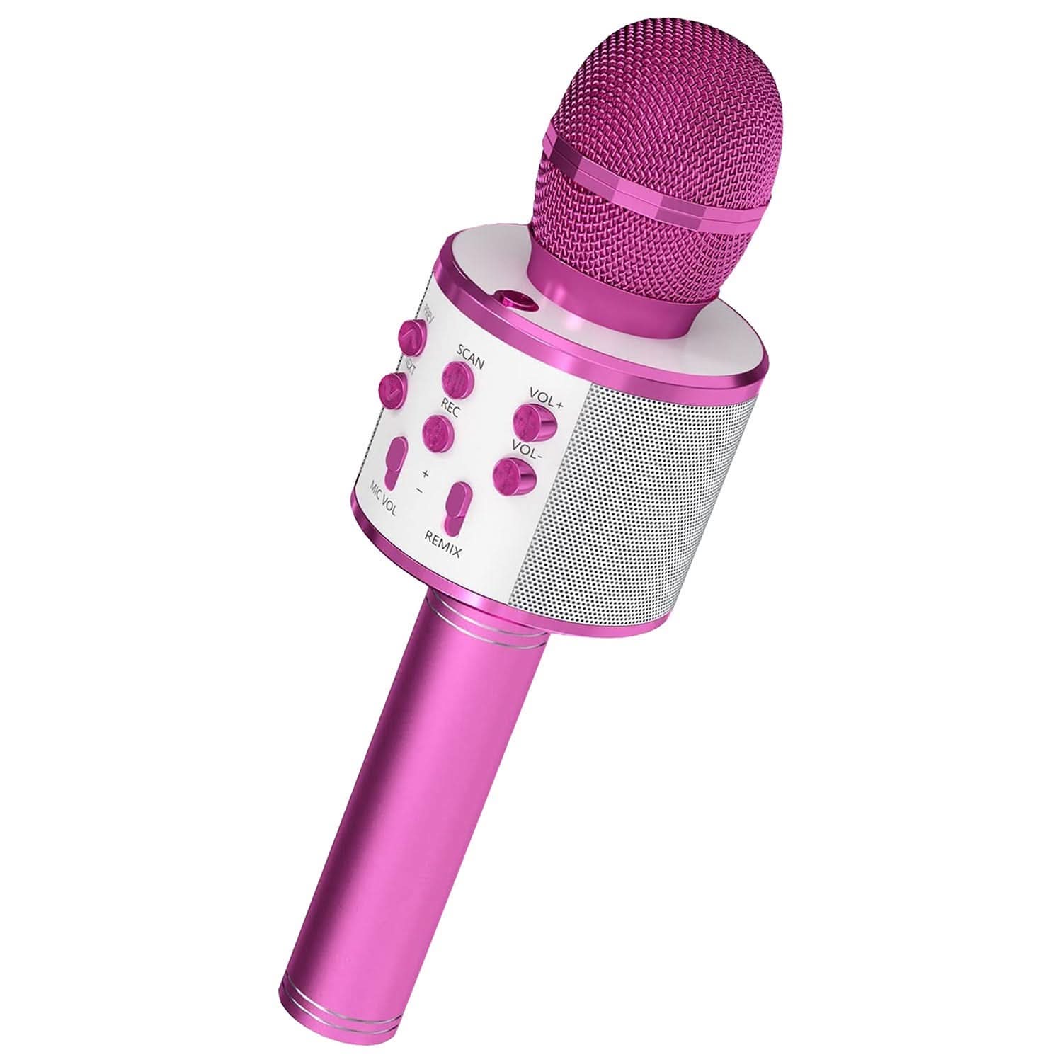 5Core Wireless Karaoke Microphone Bluetooth Mic Portable Handheld Microfonos Inalambricos PINK
