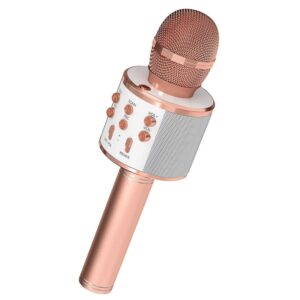 5Core Wireless Karaoke Microphone Bluetooth Mic Portable Handheld Microfonos Inalambricos COPPER