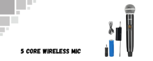 The image shows 5 core wireless mic