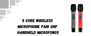 The image shows a 5 core wireless mic